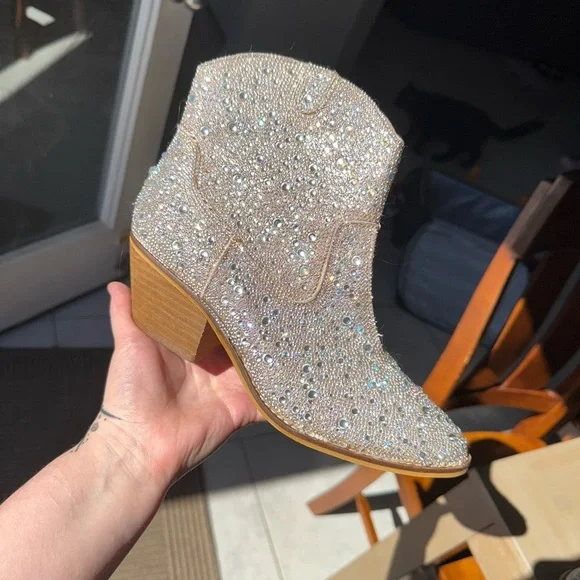 Corkys Silver Tan Ankle Booties. NEVER WORN 🔥 - Picture 3 of 8